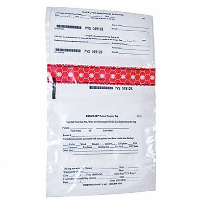 SECUR-ID PVS912 Personal Property Bag 9 x 10 In PK250