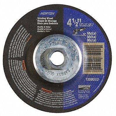 NORTON 66252843605 Depressed Grinding Wheel 5/8 -11CN ThreadHle