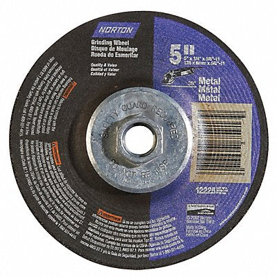 NORTON 66252843613 Depressed Grinding Wheel 5/8 -11CN ThreadHle