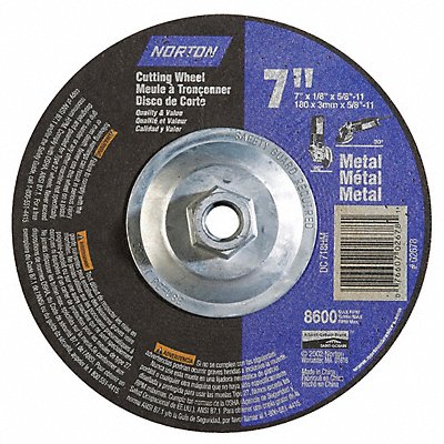 NORTON 7660702678 Cut Off Grinding Wheel 5/8 -11CN ThreadHle