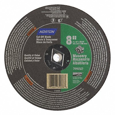 NORTON 7660789086 Cut Off Wheel 5/8 Connect. Masonry