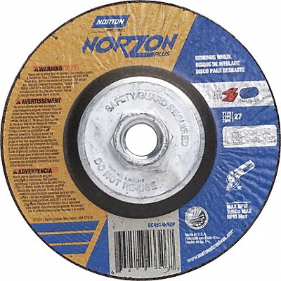 NORTON 66252841891 Cut Off Grinding Wheel 5/8 -11CN ThreadHle