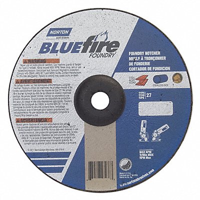 NORTON 66252915526 Cut Off Grinding Wheel 7/8 CN Unthreaded Hole