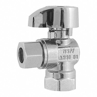 GRAINGER 261001LF 1/4-Turn Stop Angle 3/8 Inx3/8 In