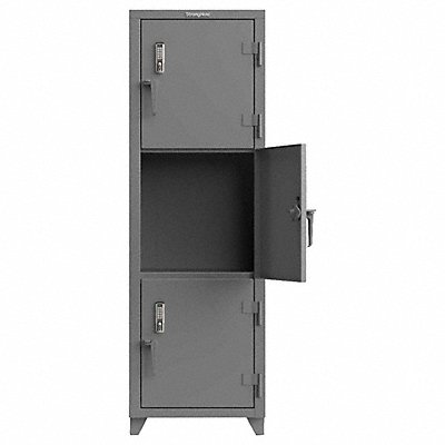 STRONG HOLD 263D243TEKL Locker 24 W 24 D 75 H Assembled