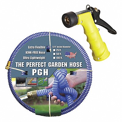 EAGLE 00101060300SN75 Water Hose w/Nozzle 5/8 x25 ft.