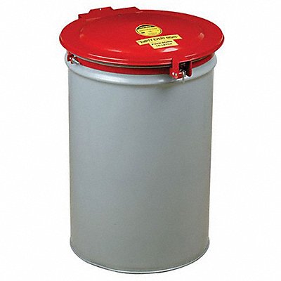 GRAINGER 26753 Drum Cover Red Steel 55 gal
