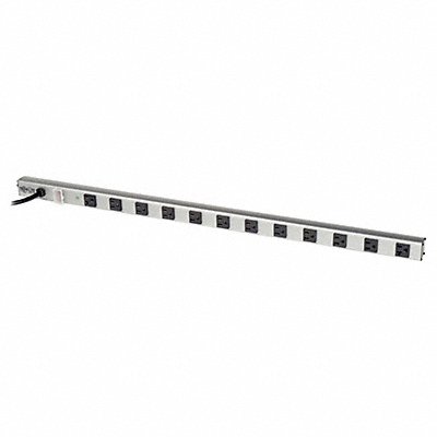 80/20 INC 2678 Power Strip Aluminum 120V 5-20P Outlet