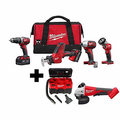 MILWAUKEE 269524088020268000 Combo Kit Vacuum and Grinder 18 V