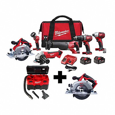 MILWAUKEE 269626088020263000 M18 6-Tool Kit M18 Vac M18 6 Circ Saw