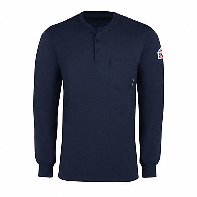 VF IMAGEWEAR SEL2NVRGXL D1302 FR Lng Sleeve Henley Shirt Nvy XL Button