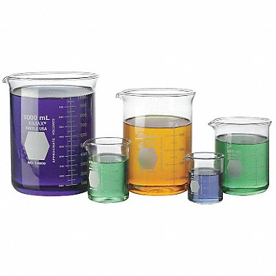 KIMBLE 1408001 Beaker Set 50 mL-1 L 53 mm-107mm Dia