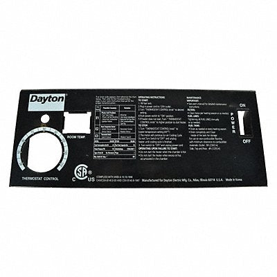 DAYTON 3121037600 Cover Display