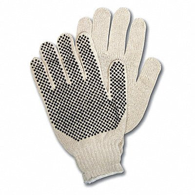 MCR SAFETY 9658L Knit Gloves 9-3/4 L Natural PK12