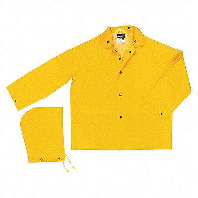 MCR SAFETY 200JX6 Classic 0.35mm PVCPoly Jacket Yellow 6XL