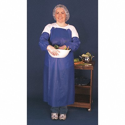 MCR SAFETY O63R4 Disposable Apron Vinyl Blue 45 x35 PK12