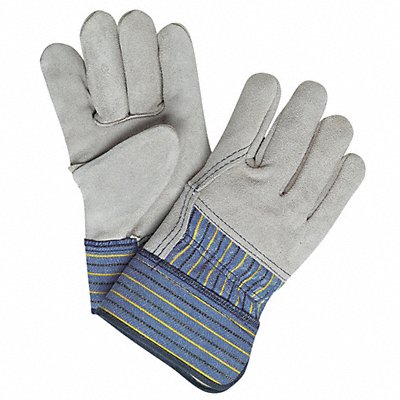 MCR SAFETY 1413A Leather Gloves Grey L PK12