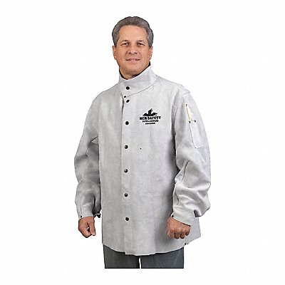 MCR SAFETY 38030MWXL Leather Welding Jacket 30 Length Xl