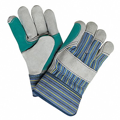 MCR SAFETY 1411A Leather Gloves Grey L PK12