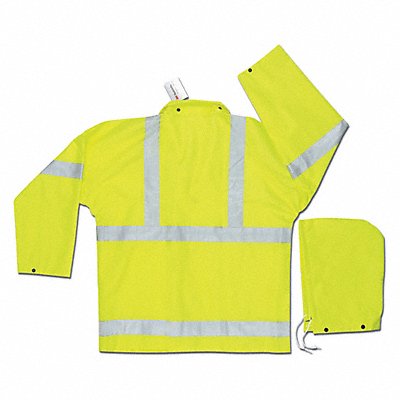 MCR SAFETY 2083SRX4 Luminator .38Mm Pvc Poly Suit 3 Pc 4XL