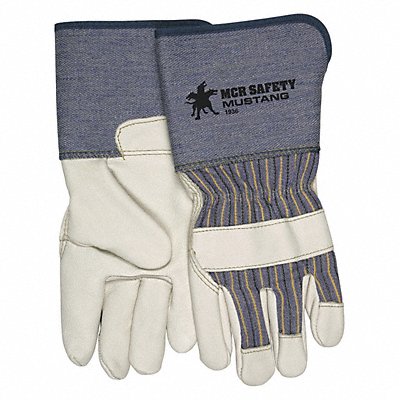 MCR SAFETY 1936XL Leather Gloves Beige XL PK12