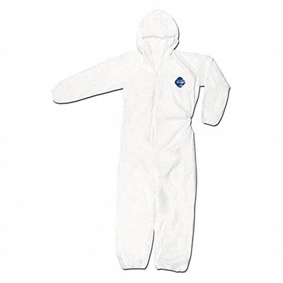 MCR SAFETY TY127SL Tyvek Coverall W Hood L PK25
