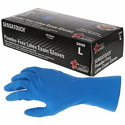 MCR SAFETY 5049XL Disposable Gloves Rubber Latex XL PK50