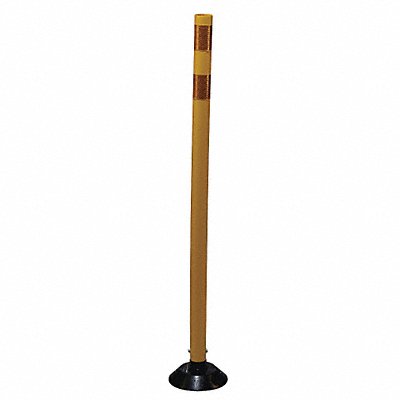 GRAINGER 0448YYG G6578 Delineator Post Yellow HDPE 48 In