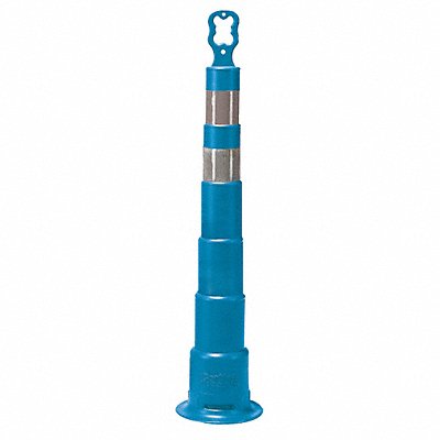 GRAINGER 0375064HBG G6579 Trim Line Channelizer Blue 45 In