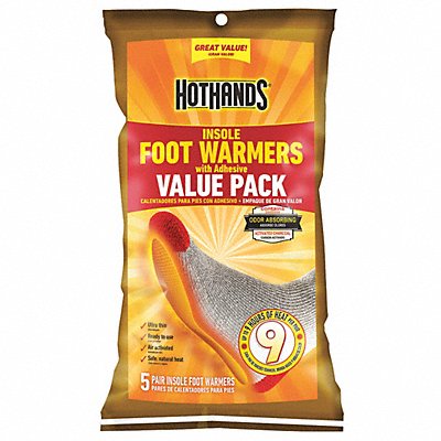 HOTHANDS HFINS5PK Foot Warmer 7-3/4 in x 2-3/4 in PK5
