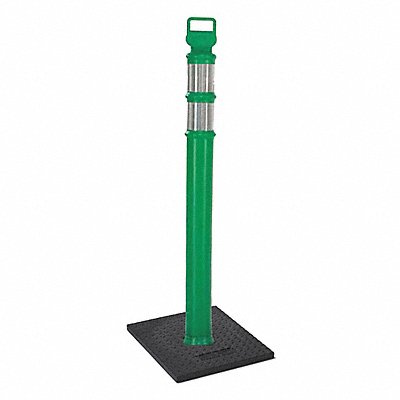 GRAINGER 03747GRBCG G9281 Delineator Post Green HDPE 45 In