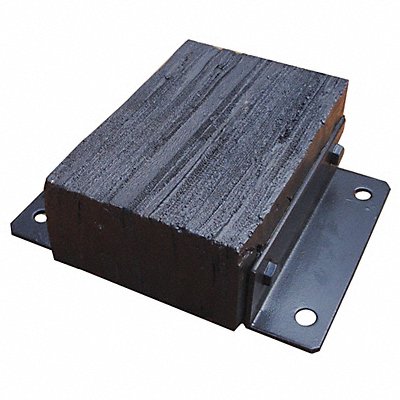 GRAINGER 26W573 Dock Bumper 12x4-1/2x14 in Rubber
