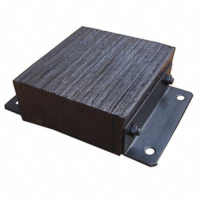 GRAINGER 26W574 Dock Bumper 12x4-1/2x16 in Rubber