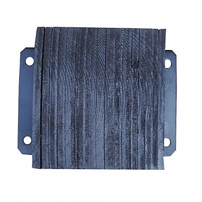 GRAINGER 26W585 Dock Bumper 12x6x16 in Rubber