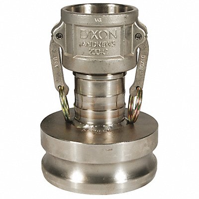 DIXON VALVE  COUPLING 2030DASS Cam and Groove Adaptor Size 2x3in 316 SS