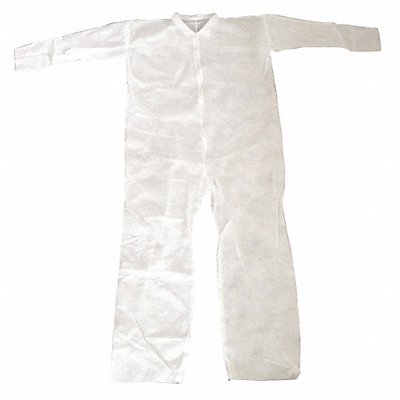 CONDOR 26W753 G6091 Coveralls XL Wht Polypropylene PK25