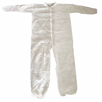 CONDOR 26W759 G6092 Coveralls M Wht Polypropylene PK25