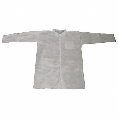 CONDOR 26W794 G6098 Laboratory Coat S White PP PK25
