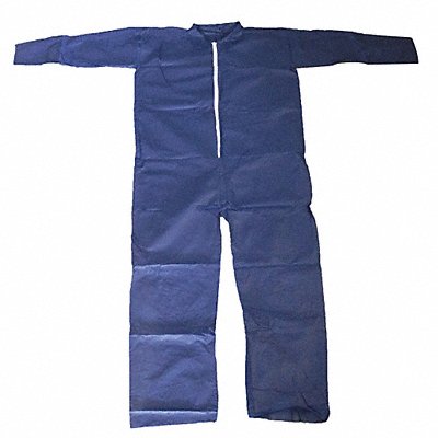 CONDOR 26W812 G6091 Coveralls 4XL Blue Polypropylene PK25