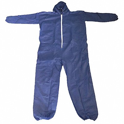 CONDOR 26W825 Coveralls XL Blue Polypropylene PK25