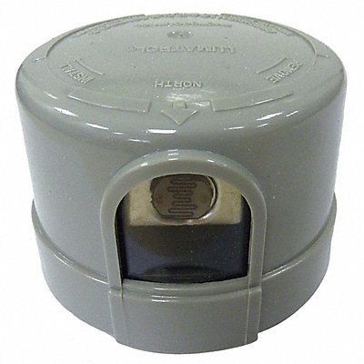 DAYTON 26WA85 Photocontrol Polycarbonate TurnLock Grey