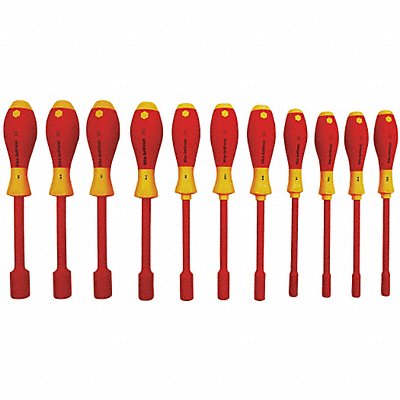 WIHA 32296 Solid Round Shank Nut Driver Set