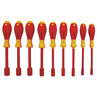 WIHA 32288 Solid Round Shank Nut Driver Set