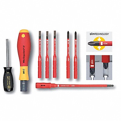 WIHA 28791 Insul Torque Set 1/4 10 to 50 in.-lb.