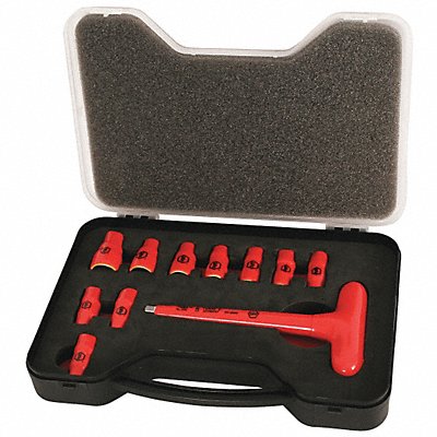 WIHA 31394 Socket Wrench St Chrome 6Pt 3/16 - 9/16 in