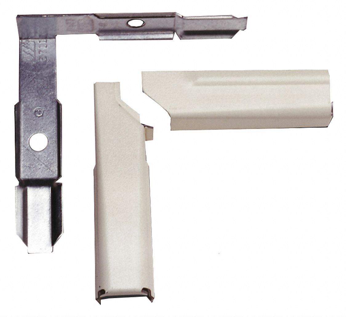 WIREMOLD V5711LHA Internal Elbow Fitting Ivory Steel