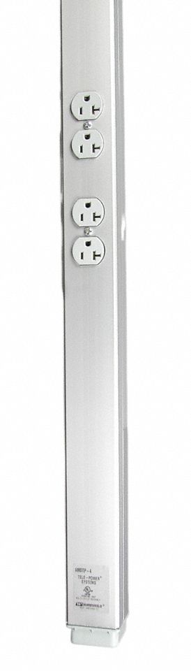 WIREMOLD AMDTP4 Service Pole 2-5/16in. Aluminum