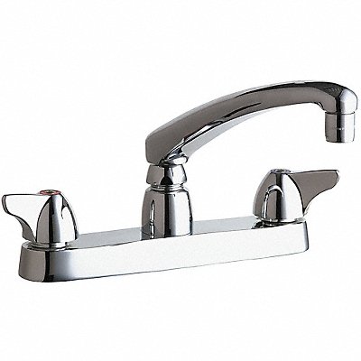 CHICAGO FAUCETS 1100XKABCP Low Arc Chrome Chicago Faucets 1100