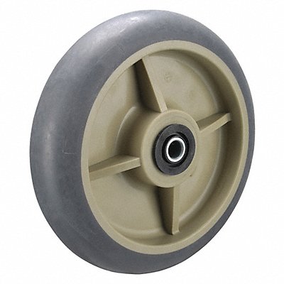GRAINGER PRCP050X020050R Nonmark Rubber Tread Plastic Core Wheel