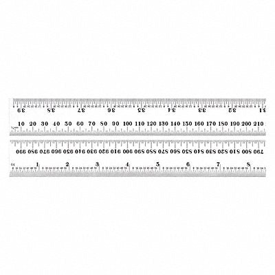 STARRETT C6361000WSLC Ruler Spring-Tempered Steel 1000mm L